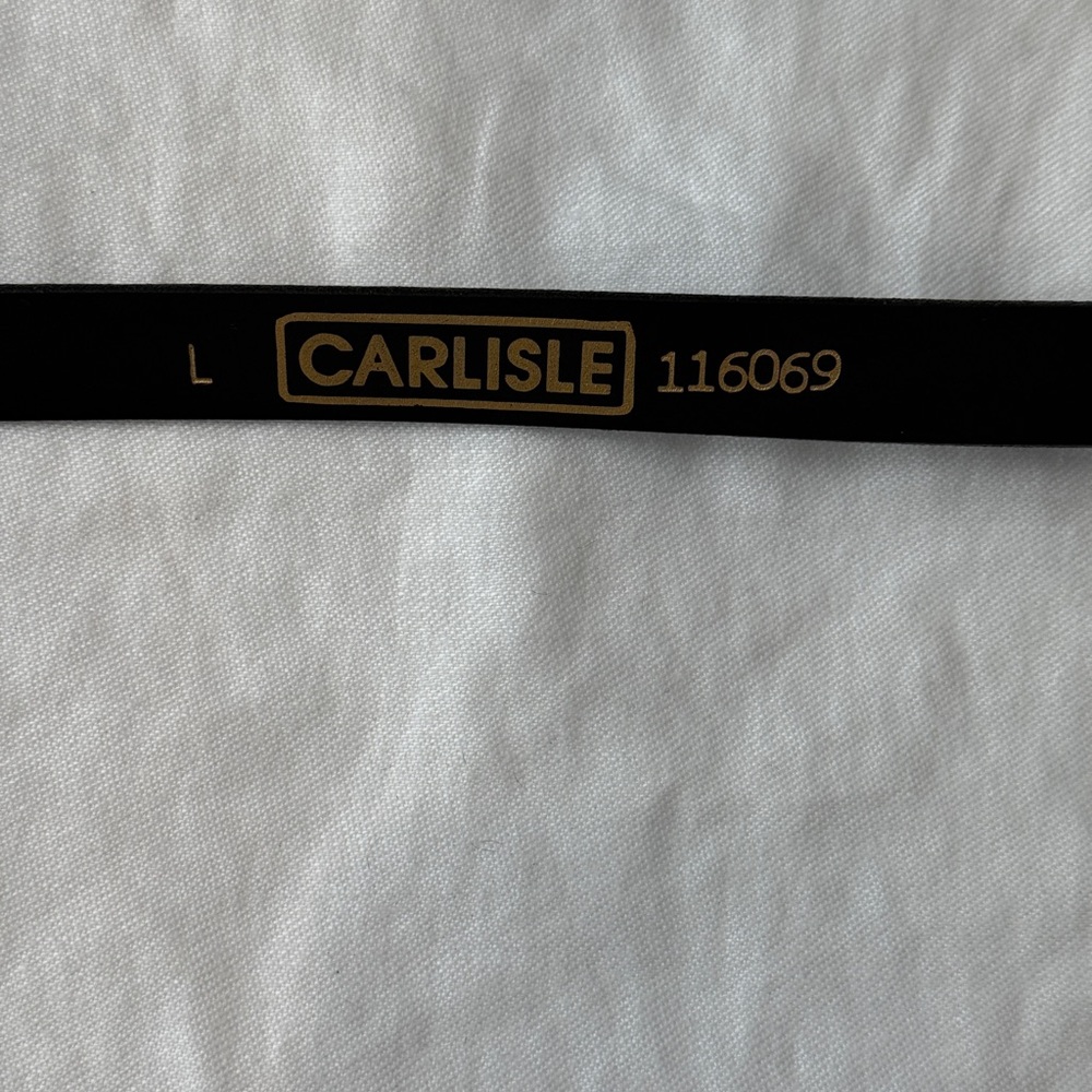 Carlisle black leather & gold variegated 7 piece buckle size large - Picture 7 of 12